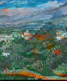 HANS PURRMANN - 'LANDSCHAFT BEI MONTAGNOLA' (1949/50)