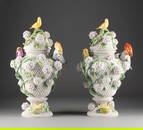 JOHANN JOACHIM KAENDLER | PAAR PRACHTVOLLE SCHNEEBALL-DECKE