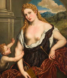 PARIS BORDONE (AUCH BORDON) | VENUS UND CUPIDO UNTER EINER