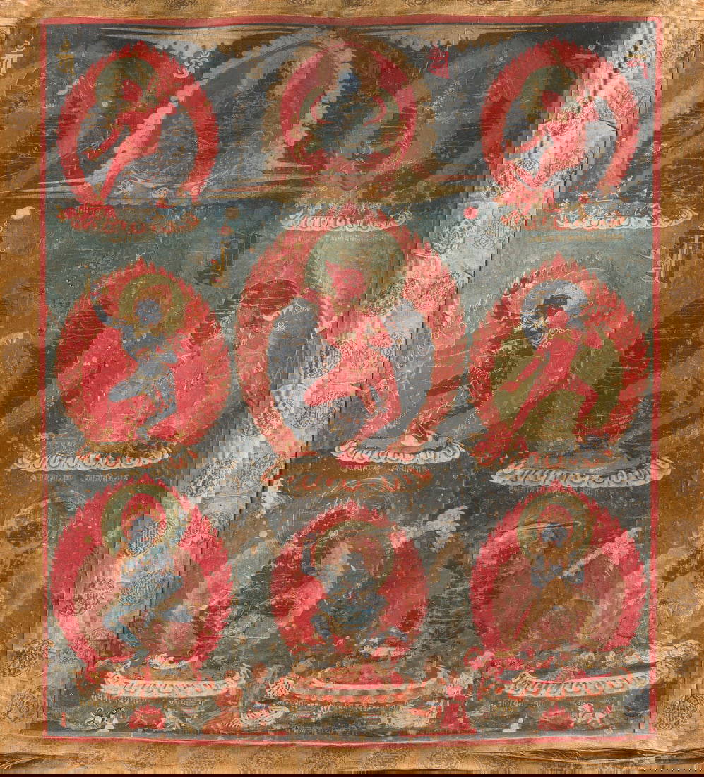 EIN THANGKA MIT DER DARSTELLUNG VON VAJRAVARAHI