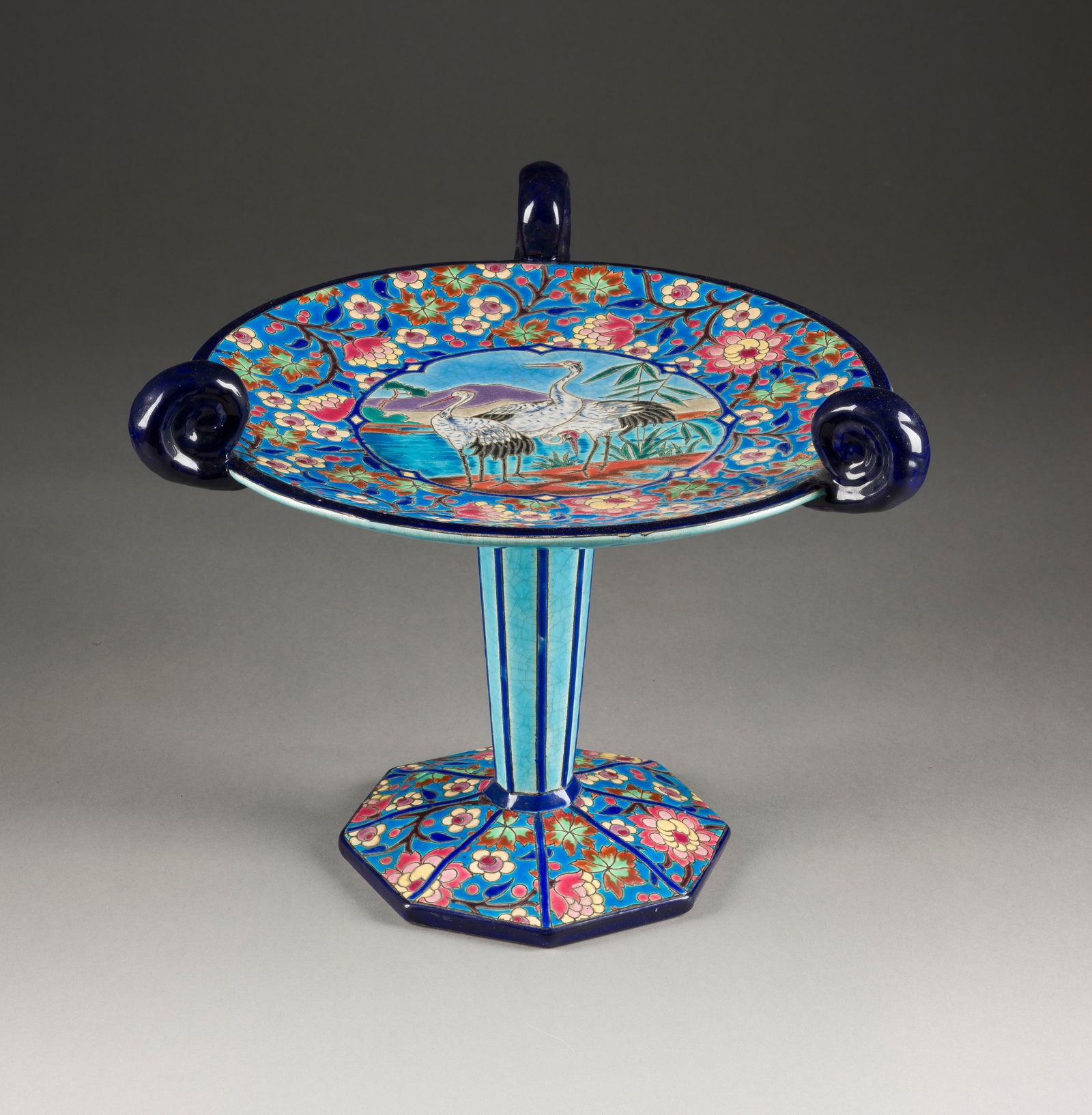 | GROSSER TAFELAUFSATZ MIT KRANICHEN (1 of 1)