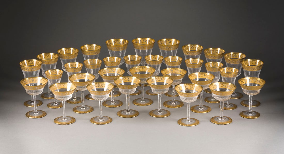 | 34-TEILIGES GLASKONVOLUT 'THISTLE GOLD' (1 of 1)