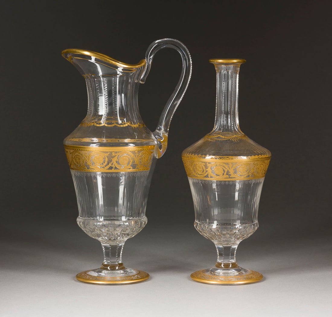 | WEINKARAFFE UND HENKELKARAFFE 'THISTLE GOLD' (1 of 1)