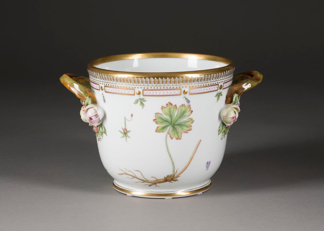 | FLASCHENKÜHLER BZW. CACHEPOT 'FLORA DANICA' (1 of 1)