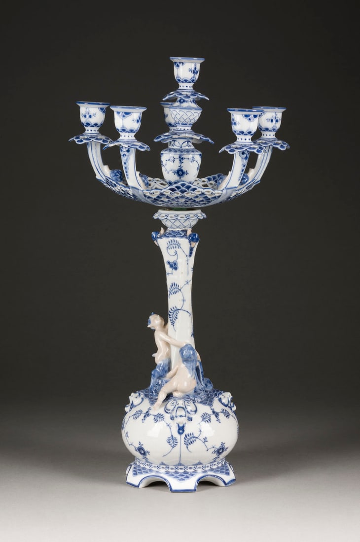 ARNOLD KROG | KERZENLEUCHTER 'MUSSELMALET-VOLLSPITZE' (1 of 1)