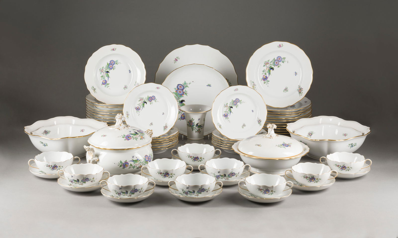 | 135-TEILIGES RESTSERVICE 'INDISCHE FELS-UND VOGELMALEREI (1 of 1)