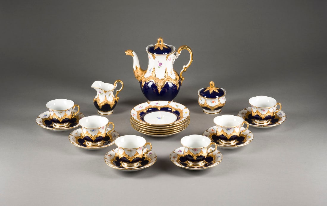 | PRUNKVOLLES KAFFEESERVICE 'B-FORM - STREUBLUMEN' FÜR SEC (1 of 1)