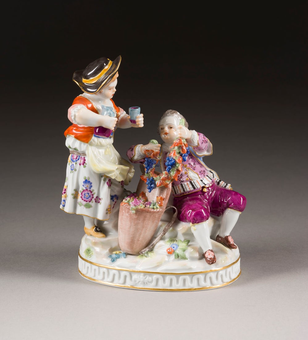 MICHEL VICTOR ACIER | FIGURENGRUPPE 'ALLEGORIE-DER HERBST' (1 of 1)