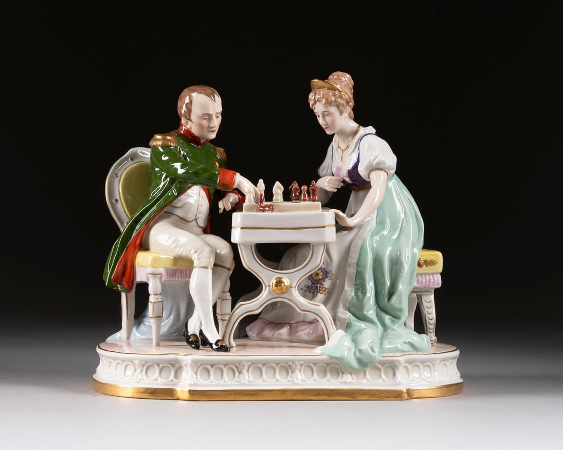 | FIGURENGRUPPE 'NAPOLEON UND JOSEPHINE, SCHACH SPIELEND' (1 of 1)