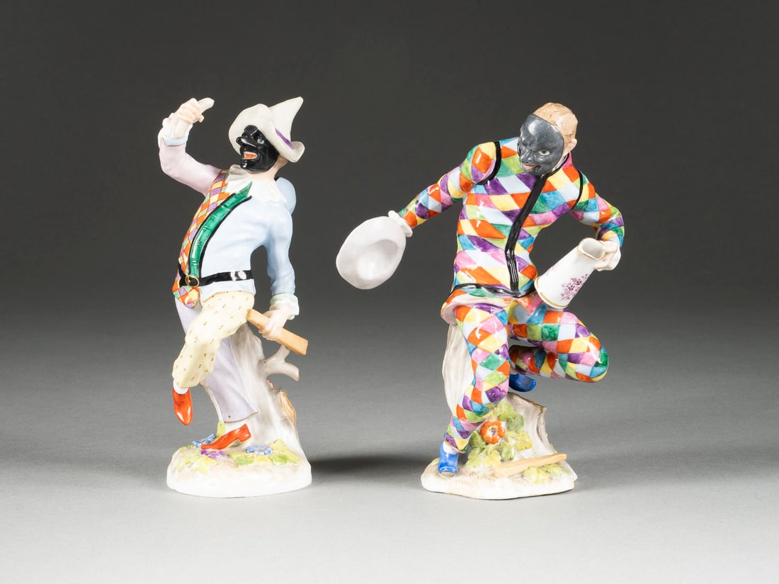 | HARLEKIN UND PULCINELLA IN DER ART VON MEISSEN (1 of 1)