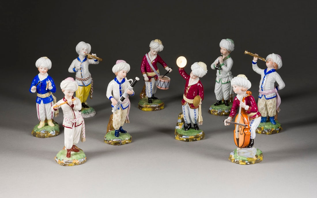 | SAMMLUNG VON NEUN FIGUREN AUS DER 'TÜRKISCHEN KAPELLE' (1 of 1)