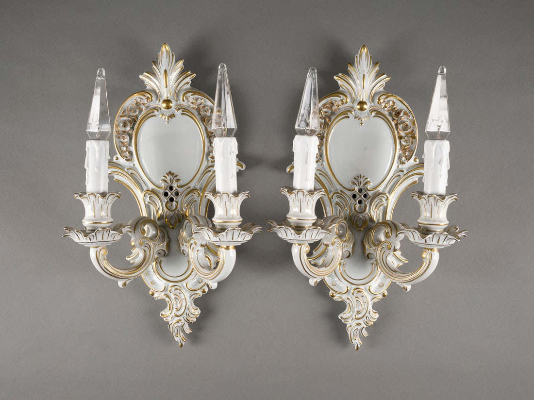 | PAAR WANDLEUCHTER IM BAROCKSTIL (1 of 1)