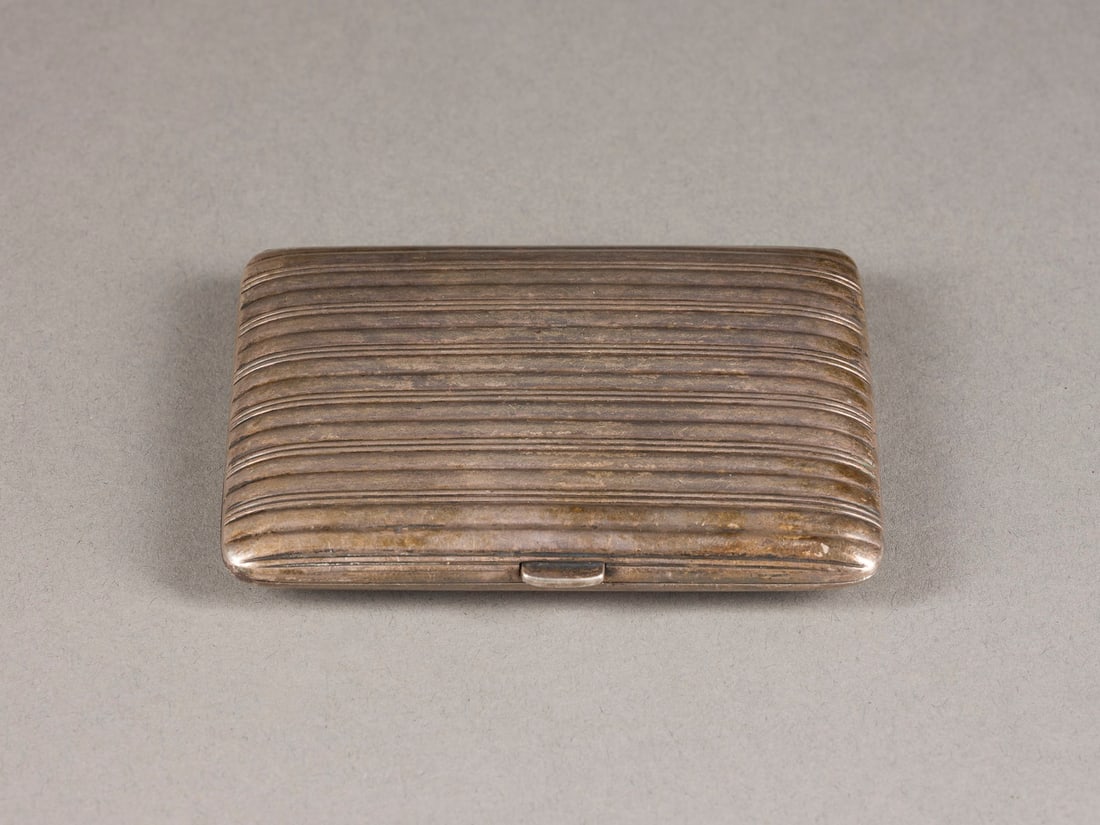 | SEHR MASSIVES 900ER SILBER ZIGARETTENETUI (1 of 1)