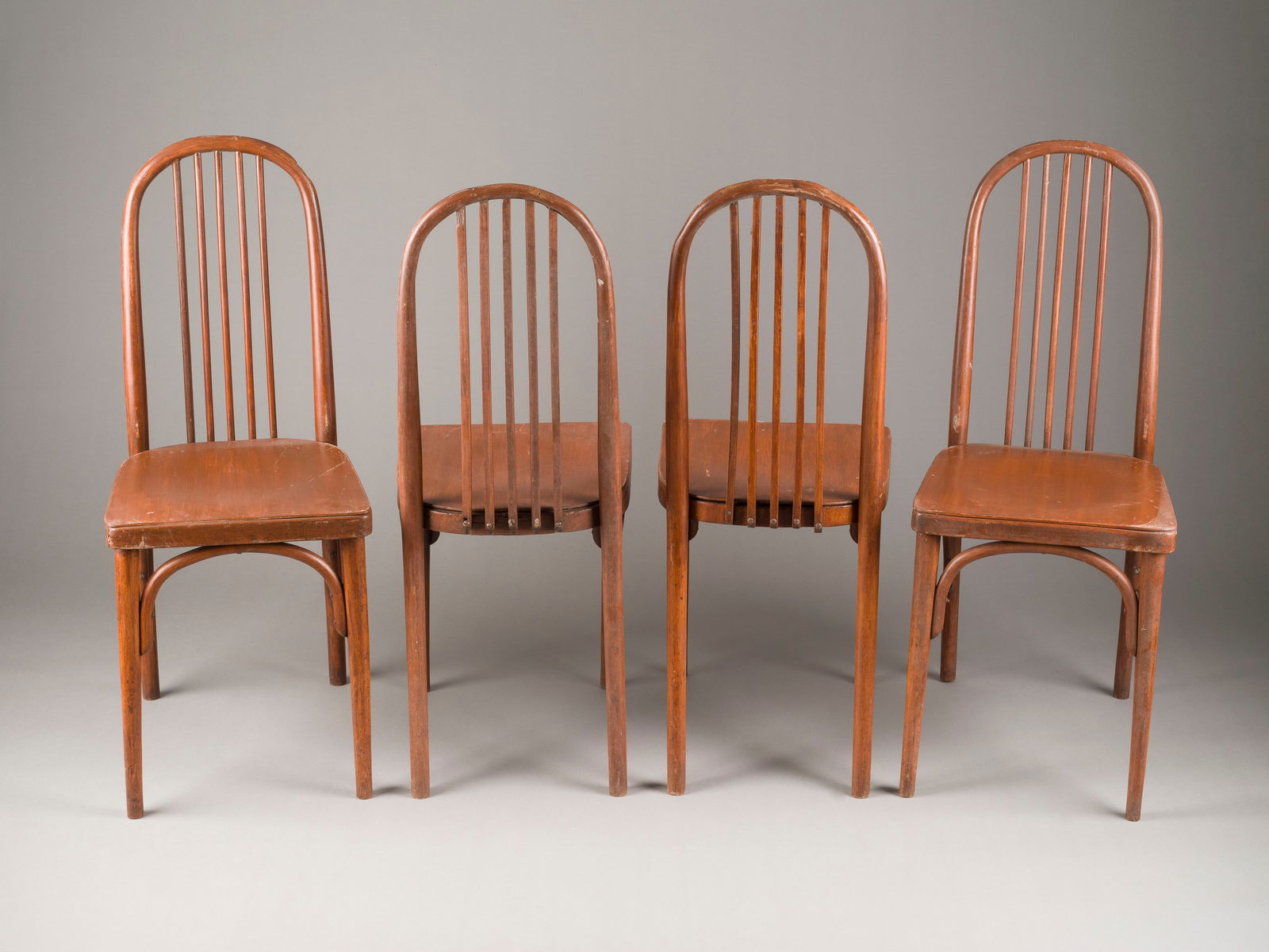 JOSEF HOFFMANN | ACHT STÜHLE AUS BUGHOLZ: a