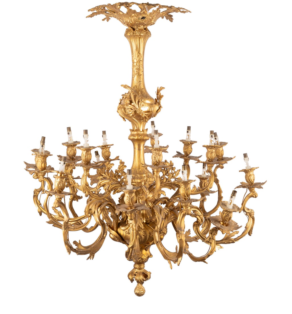 | GROSSER PRUNK-DECKENLEUCHTER IM ROKOKO-STIL (1 of 1)