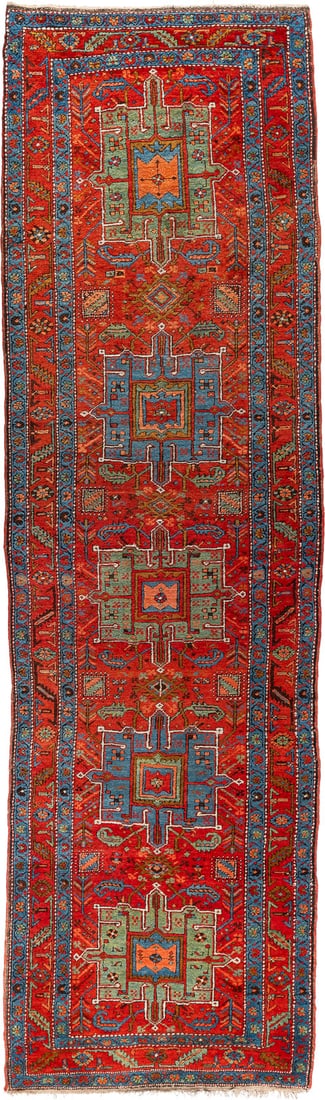 | LAMBARAN: LAMBARAN Persien, um 1910/20 336 x 96 cm. Gebrauchsspuren.LAMBARAN Persien, um 1910/20