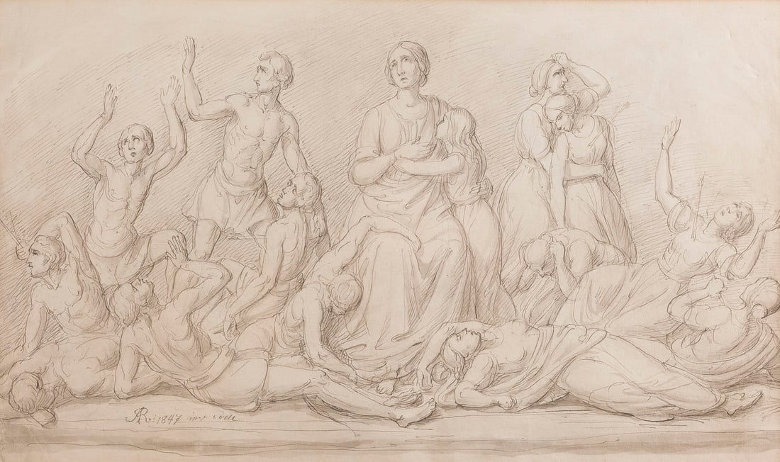 JOSEPH ANTON RHOMBERG | BIBLISCHE SZENE, 1847 (1 of 1)