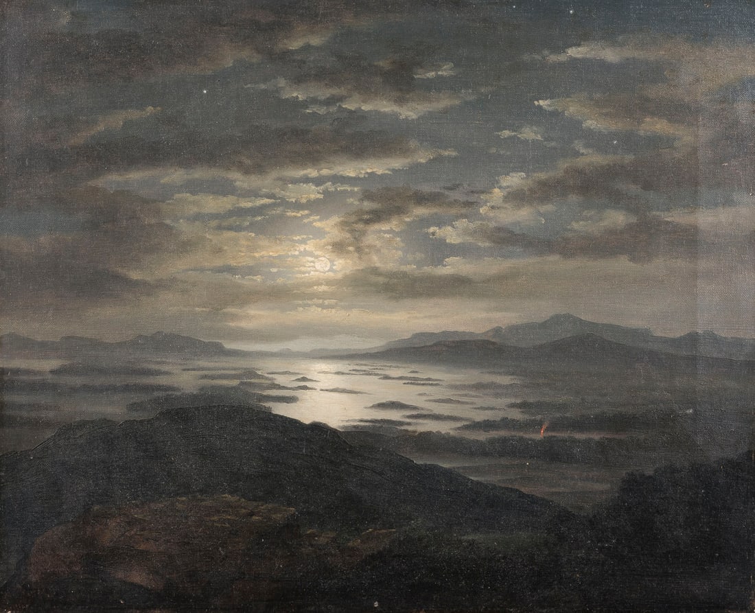 DEUTSCHER ROMANTIKER | NORDSEE IM MONDSCHEIN (1 of 1)