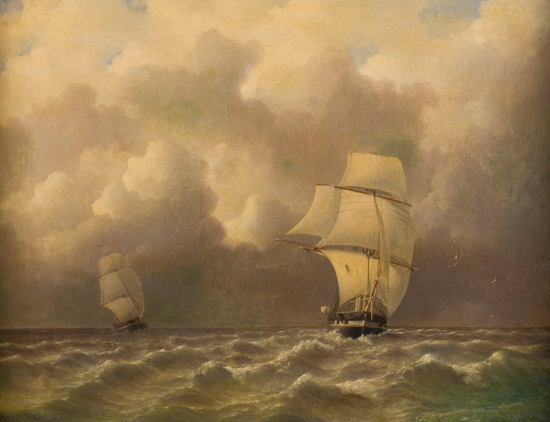 ANTOINE LEON MOREL-FATIO | SCHIFFE AUF HOHEM SEE (1 of 1)