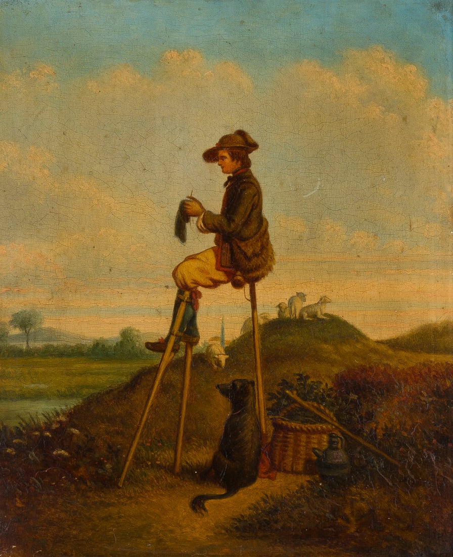 FRANZÖSISCHE SCHULE DES 19. JH. | HIRTE AUS DEN LANDES AUF (1 of 2)