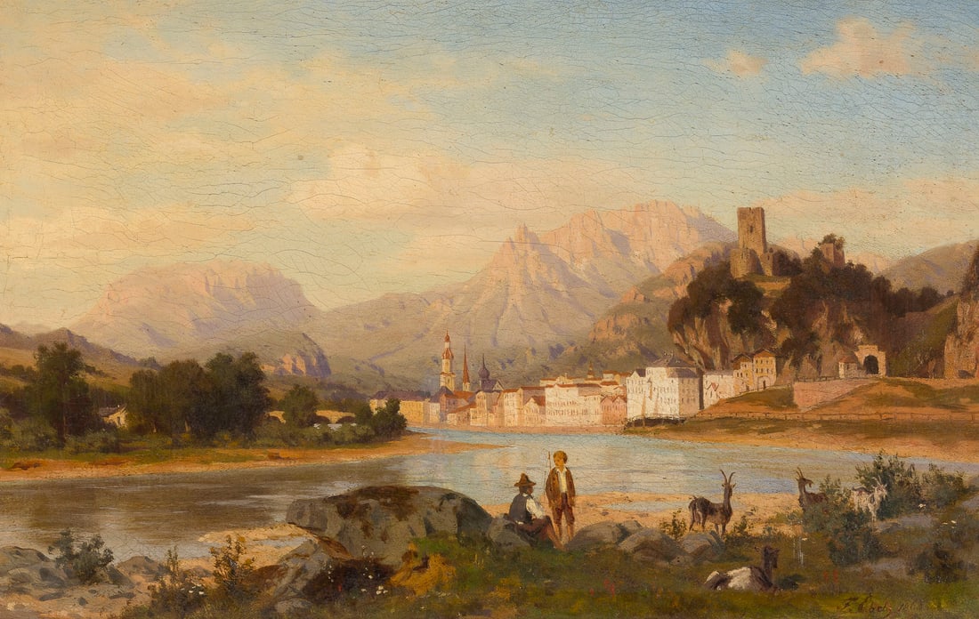 FRITZ CARL WERNER EBEL | RATTENBERG AM INN, 186(?) (1 of 1)