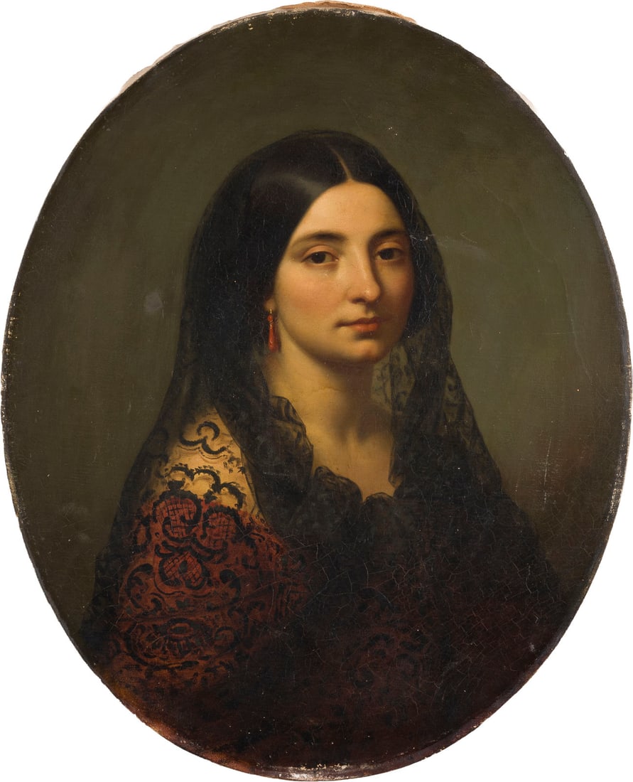 UNBEKANNTER PORTRAITMALER | PORTRÄT EINER SPANIERIN (1 of 1)