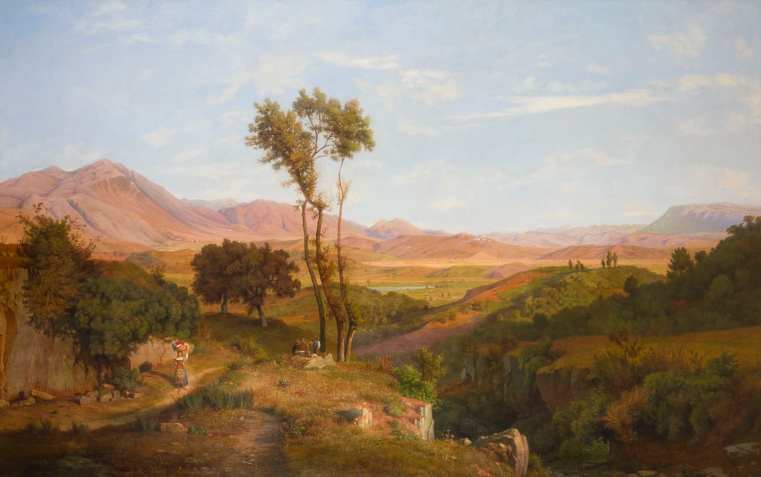 LOUIS GURLITT | LANDSCHAFT IN DEN SABINER BERGEN, 1885 (1 of 2)