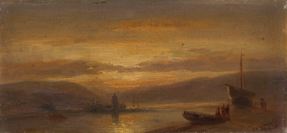 CHARLES LEICKERT (ATTR.) | ABENDSTIMMUNG AM SEE (1 of 1)