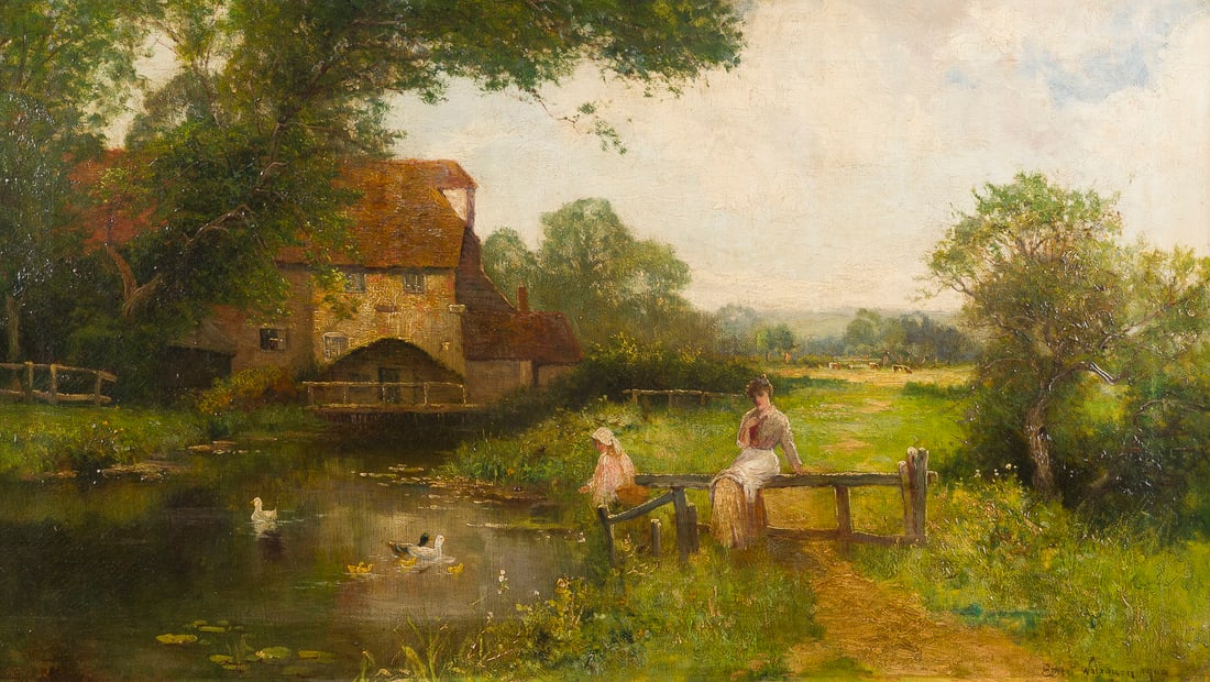 ERNEST CHARLES WALBOURN | LÄNDLICHE IDYLLE, 1900 (1 of 1)