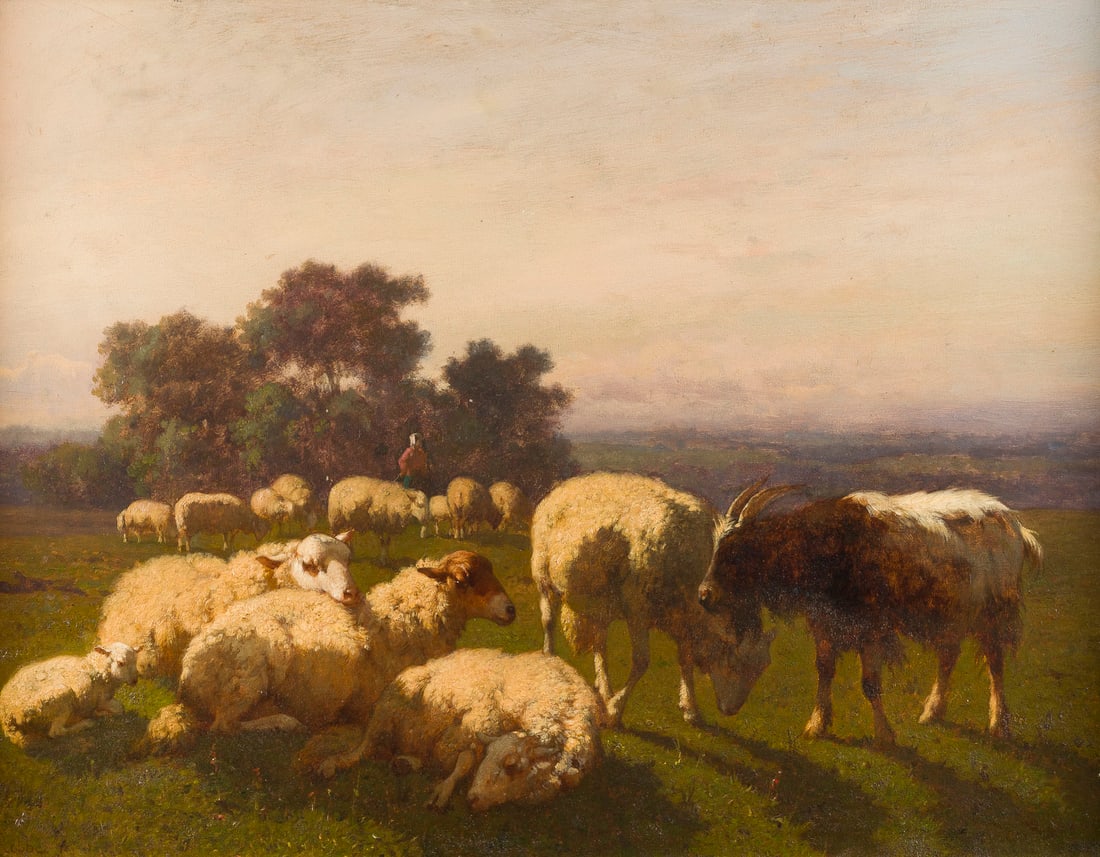 LOUIS ROBBE | LANDSCHAFT MIT SCHAFHERDE (1 of 1)