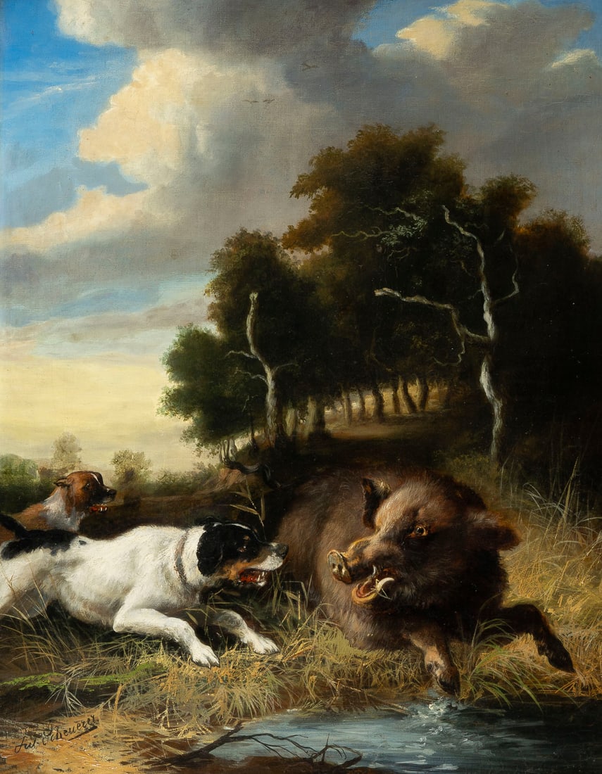 JULIUS SCHEURER | JAGDSZENE (1 of 1)