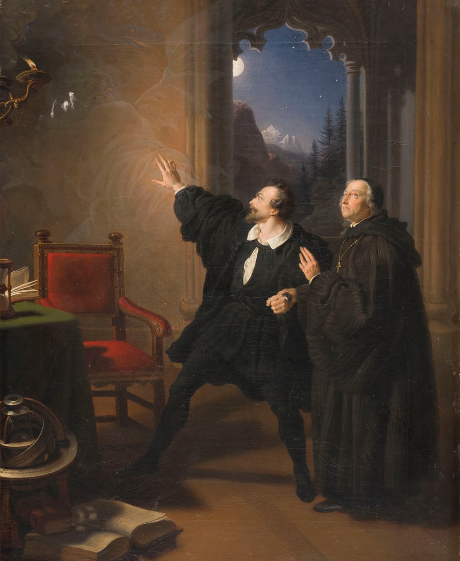 JOHANN PETER KRAFFT | MANFREDS STERBESTUNDE: JOHANN PETER KRAFFT 1780 Hanau - 1856 Wien, Nachfolge MANFREDS STERBESTUNDE Öl auf Leinwand. 57 x 46 cm (R. 83 x 70 cm). Unten rechts signiert 'JPKrafft (Ligatur ''JPK''). Verso: zwei Stellen mit Sto