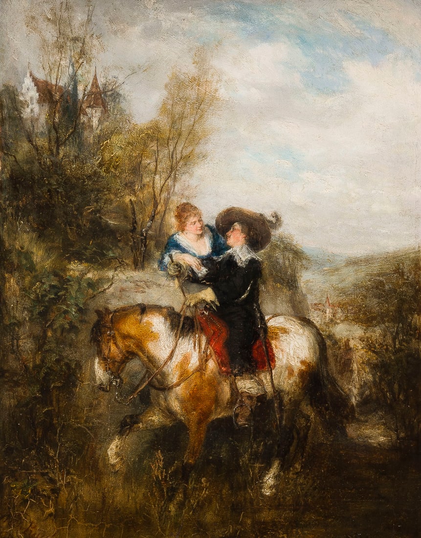 WILHELM CARL RÄUBER | LIEBESPAAR, 1877 (1 of 1)