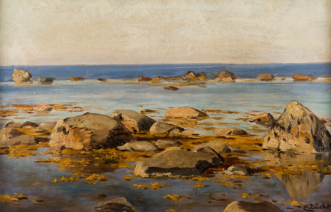 EUGEN GUSTAV DÜCKER | STUDIE EINER FELSIGEN KÜSTE (1 of 1)