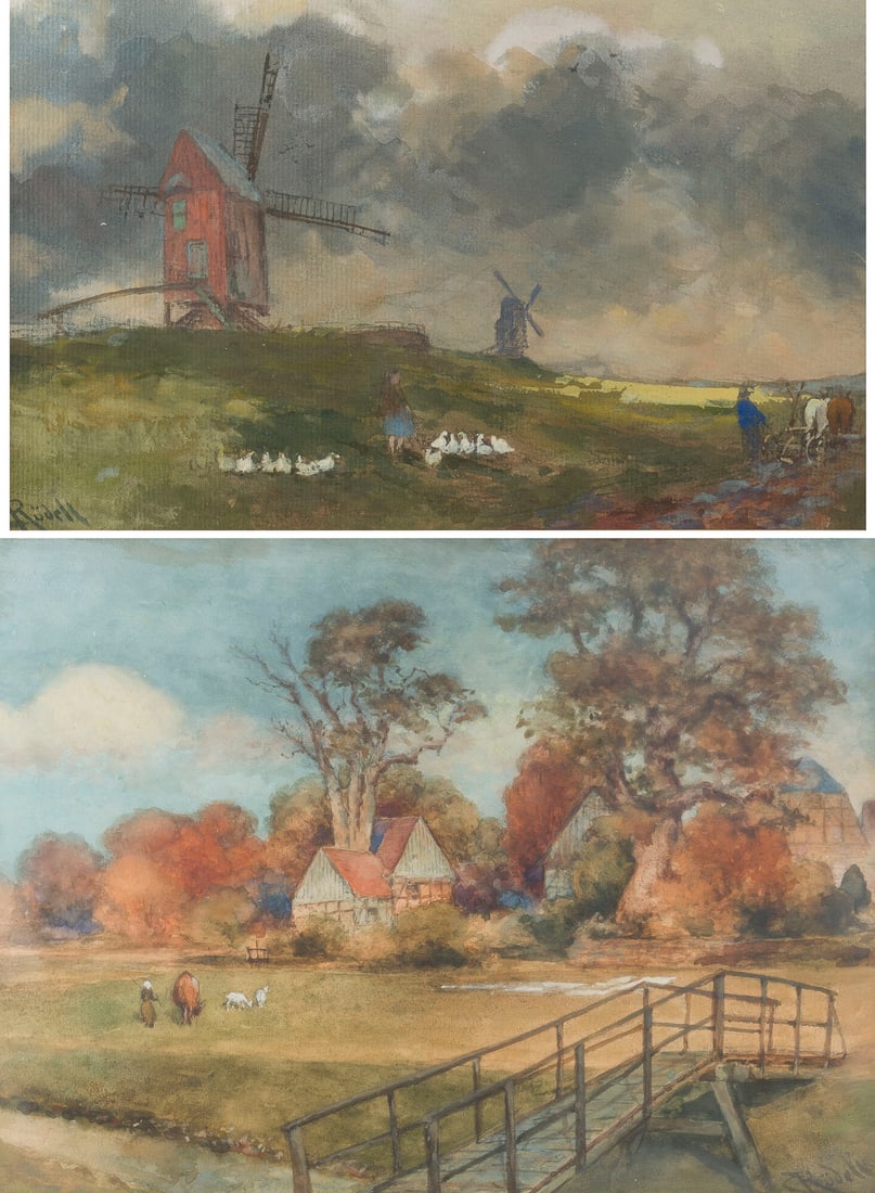 CARL RÜDELL | ZWEI LANDSCHAFTEN: GEWITTERHIMMEL ÜBER ACKERL (1 of 4)