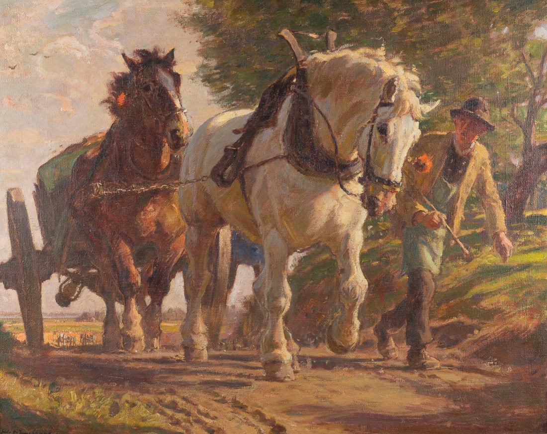 JULIUS PAUL JUNGHANNS | BAUER MIT PFERDEGESPANN (1 of 1)