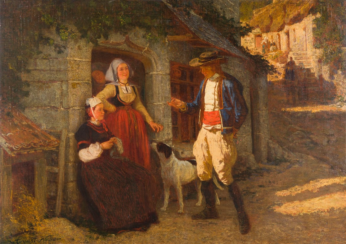 AUGUST WEBER | SZENE IM HOF (1 of 1)