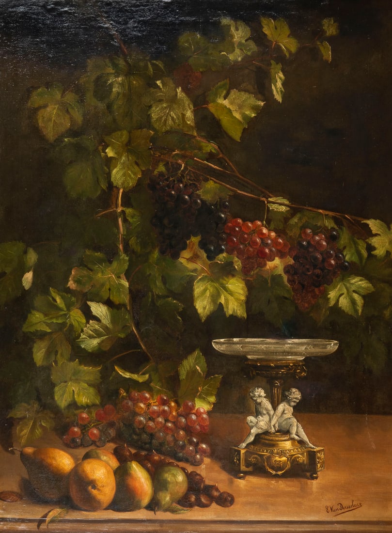 EMILE VAN DOESSELAER | STILLLEBEN MIT WEINTRAUBEN (1 of 1)