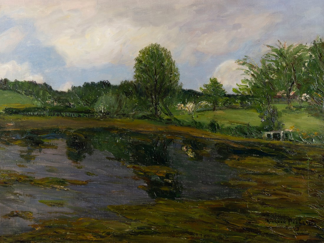 RICHARD PIETZSCH | FRÜHLING AM WEIHER. 1943, MÜNCHEN (1 of 1)