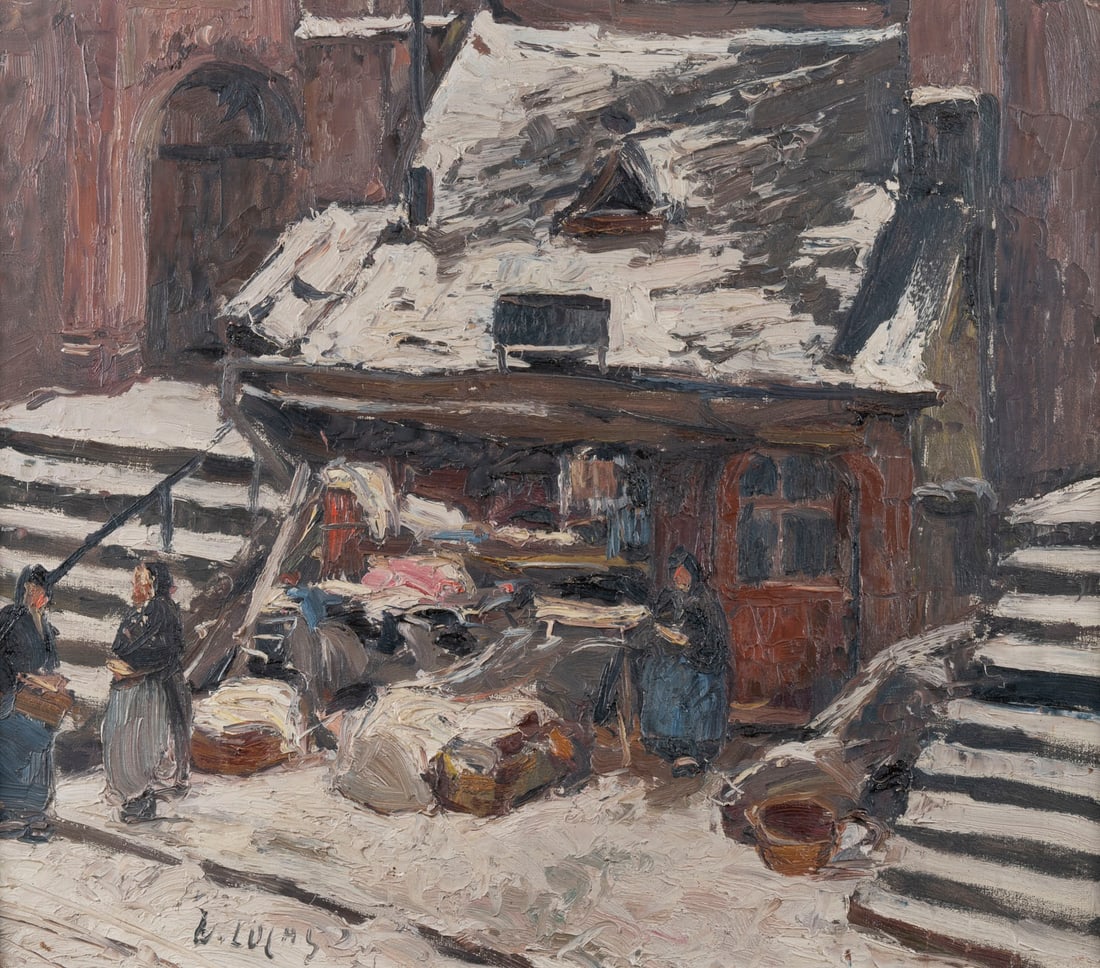 WILHELM LUCAS | DER KLEINE VERKAUFSSTAND AN EINEM WINTERTAG (1 of 2)