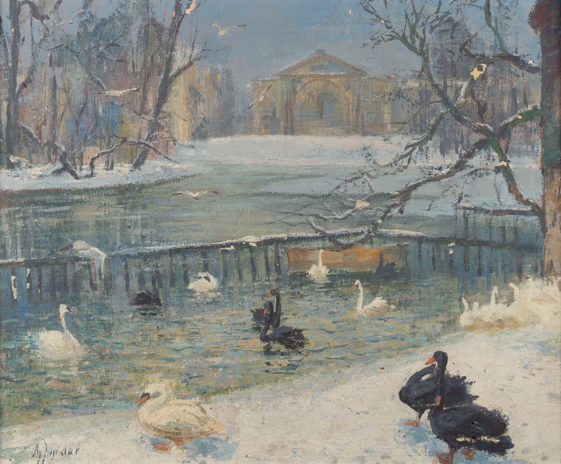 MAX ZANDER | SCHWÄNE IM WINTERPARK (1 of 2)