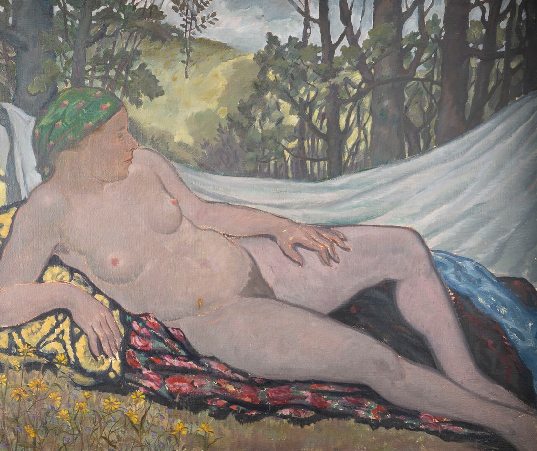 FRITZ ERLER (ATTR.) | LIEGENDER WEIBLICHER AKT, 1911 (1 of 1)