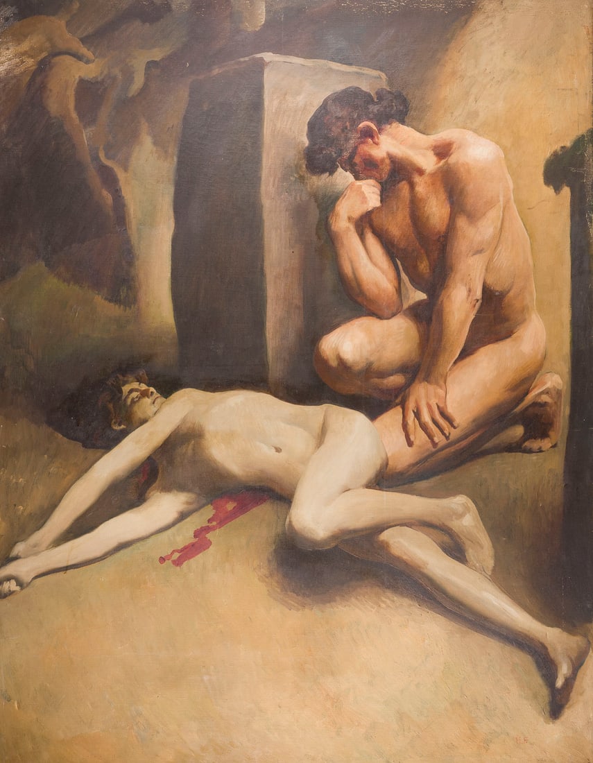 MARCEL RENE HERRFELDT | ZWEI MÄNNLICHE AKTE, WOHL KAIN UND (1 of 1)