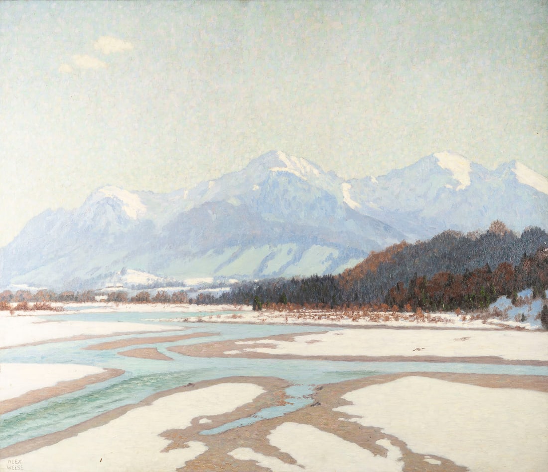 ALEXANDER WEISE | WINTERLANDSCHAFT, ISAR BEI TÖLZ (1 of 1)