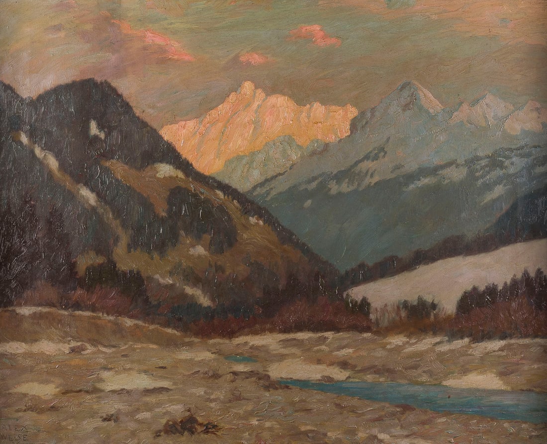 ALEXANDER WEISE | GEBIRGSLANDSCHAFT, 1923 (1 of 2)