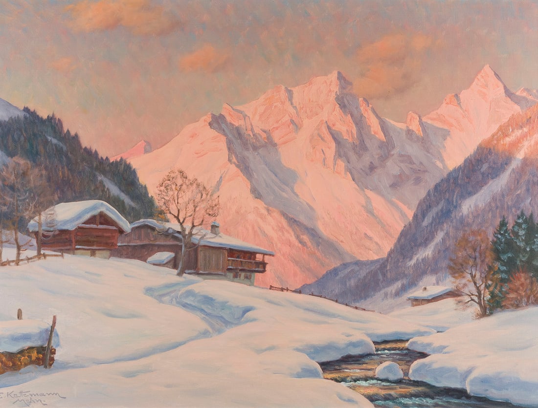 ERWIN KETTEMANN | WINTERABEND BEI ZELL AM SEE (1 of 2)