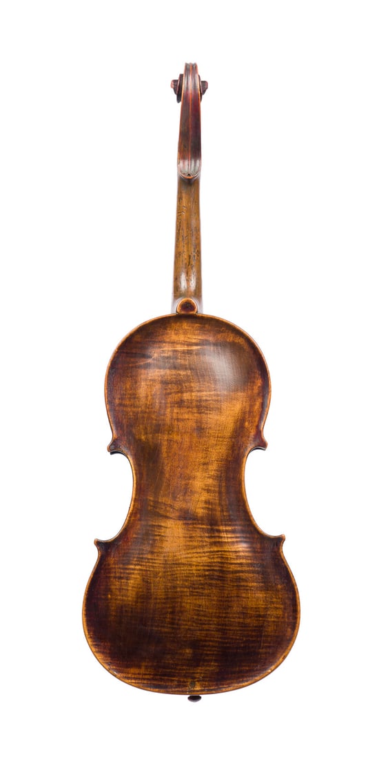 | VIOLINE: VIOLINE Wohl Deutsch, 19./20. Jh. Zweiteilige Fichtenholzdecke und einteiliger Ahornboden, dunkelbrauner Lack. 4/4 Geige, L. 60,5, Korpusl. 35,5 cm. Ohne Geigenzettel. Part. best. und besch.,