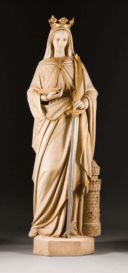 | MONUMENTALE HEILIGE KATHARINA MIT SCHWERT UNT TURM (1 of 6)