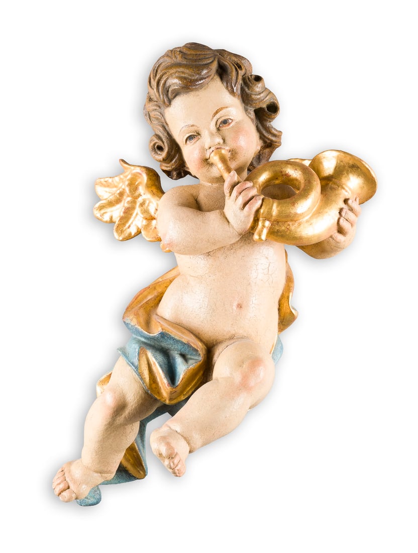 | SCHWEBENDER PUTTO MIT HORN (1 of 1)