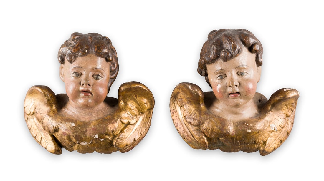 | PAAR GEFLÜGELTE PUTTENKÖPFE (1 of 1)